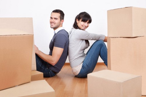 Careful loading of furniture for a local Ruislip move
