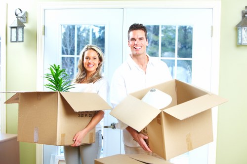 Household belongings prepared for self storage near Ruislip